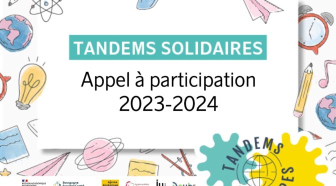 Appel à participation 2023-2024 pour le dispositif « Tandems Solidaires »